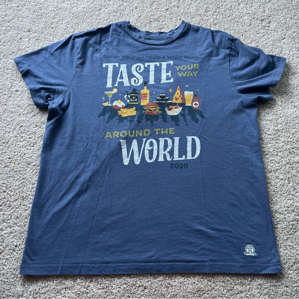 Disney Parks Walt Disney World Food & Wine Festival EPCOT 25th Anniversary Shirt